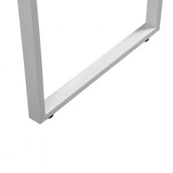 59 in. L-Shape Oak MDF Writing Desk for Home Office with White Steel Frame by Kahomvis -Kahomvis Sales Store oak kahomvis writing desks ic lkw4 2732 1f 1000