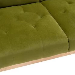 63.77 in. Olive Velvet Fabric Upholstered 2-Seater Modern Loveseat with Rose Gold Metal Feet and Pillows by Kahomvis 15 63.77 in. Olive Velvet Fabric Upholstered 2-Seater Modern Loveseat with Rose Gold Metal Feet and Pillows by Kahomvis -Kahomvis Sales Store olive kahomvis loveseats cm lkw3 6038 1f 1000