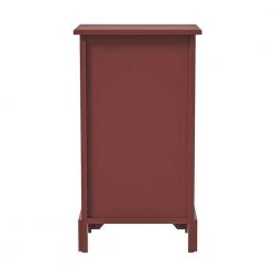 15 in. Red Tall Rectangle Wood End Table with Drawer and Baskets by Kahomvis 9 15 in. Red Tall Rectangle Wood End Table with Drawer and Baskets by Kahomvis -Kahomvis Sales Store red kahomvis end side tables jx lkw7 3250 66 1000