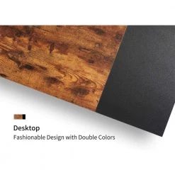 48.7 in. Rustic Brown Rectangle Wood Console Table with Storage Shelf and Metal Frame by Kahomvis -Kahomvis Sales Store rustic brown kahomvis console tables lzx lkdp 01cm c3 1000