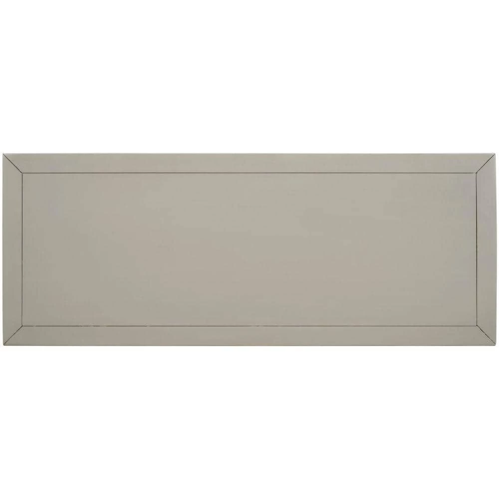 35 in. Silver Distressed Standard Rectangle Wood Console Table with Hollow-Out Decoration-Drawers and-Shelf by Kahomvis 3 35 in. Silver Distressed Standard Rectangle Wood Console Table with Hollow-Out Decoration-Drawers and-Shelf by Kahomvis - Image 3
