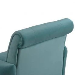 Teal Elegant Velvet Button Tufted Arm Chair(Set of 1) by Kahomvis -Kahomvis Sales Store teal kahomvis accent chairs bb lkpp 9aat 4f 1000