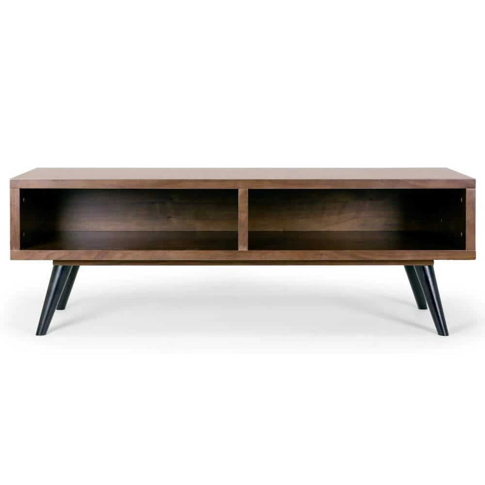 Akamu 47 in. Walnut Composite TV Stand Fits TVs Up to 67 in. with Open Storage by Glamour Home 1 Akamu 47 in. Walnut Composite TV Stand Fits TVs Up to 67 in. with Open Storage by Glamour Home