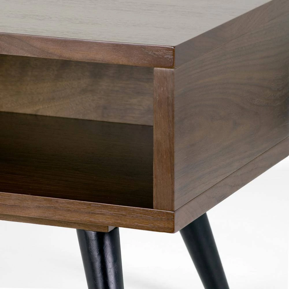 Akamu 47 in. Walnut Composite TV Stand Fits TVs Up to 67 in. with Open Storage by Glamour Home 2 Akamu 47 in. Walnut Composite TV Stand Fits TVs Up to 67 in. with Open Storage by Glamour Home - Image 2