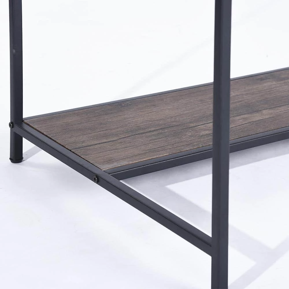 43.3 in. Retangular Walnut Wood 1 Drawer Computer Desk by Kahomvis 6 43.3 in. Retangular Walnut Wood 1 Drawer Computer Desk by Kahomvis - Image 6