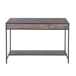 43.3 in. Retangular Walnut Wood 1 Drawer Computer Desk by Kahomvis