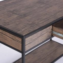 43.3 in. Retangular Walnut Wood 1 Drawer Computer Desk by Kahomvis 12 43.3 in. Retangular Walnut Wood 1 Drawer Computer Desk by Kahomvis -Kahomvis Sales Store walnut kahomvis computer desks gp lkw9 30088 c3 1000