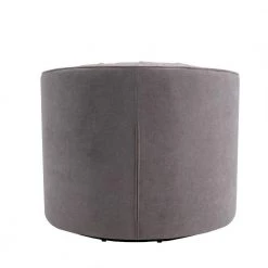 Warm Grey Linen Fabric Upholstered 360° Swivel Tufted Back Accent Round Barrel Chair (Set of 1) by Kahomvis 12 Warm Grey Linen Fabric Upholstered 360° Swivel Tufted Back Accent Round Barrel Chair (Set of 1) by Kahomvis -Kahomvis Sales Store warm grey kahomvis accent chairs bb lkpp 76aaw 66 1000