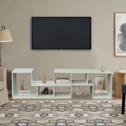 11.81 in. White Wood 6-Shelf Double L-Shaped Etagere Bookcase with Extendable and Twistable by Kahomvis 15 11.81 in. White Wood 6-Shelf Double L-Shaped Etagere Bookcase with Extendable and Twistable by Kahomvis -Kahomvis Sales Store white kahomvis bookcases bookshelves js lkw3 3141 31 1000