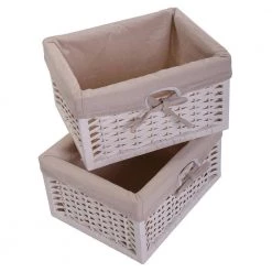 1-Drawer White End Table Nightstand with 2 Removable Storage Baskets (24.8"H x 15.7"W x 11.8"D) by Kahomvis 14 1-Drawer White End Table Nightstand with 2 Removable Storage Baskets (24.8"H x 15.7"W x 11.8"D) by Kahomvis -Kahomvis Sales Store white kahomvis nightstands bss lkw1 1565 4f 1000