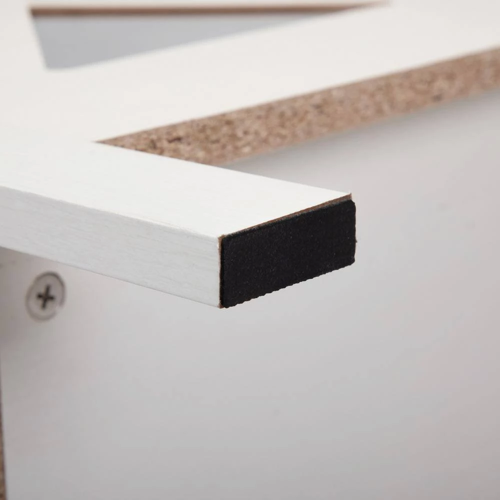 White Wood End Table Nightstand with Glass Door 23.6"H x 18.8"W x 13.7"D (2-Pack) by Kahomvis 9 White Wood End Table Nightstand with Glass Door 23.6"H x 18.8"W x 13.7"D (2-Pack) by Kahomvis - Image 9