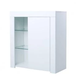 White Buffet with LED Lights by Kahomvis 14 White Buffet with LED Lights by Kahomvis -Kahomvis Sales Store white kahomvis sideboards buffet tables js lkw33 741 c3 1000