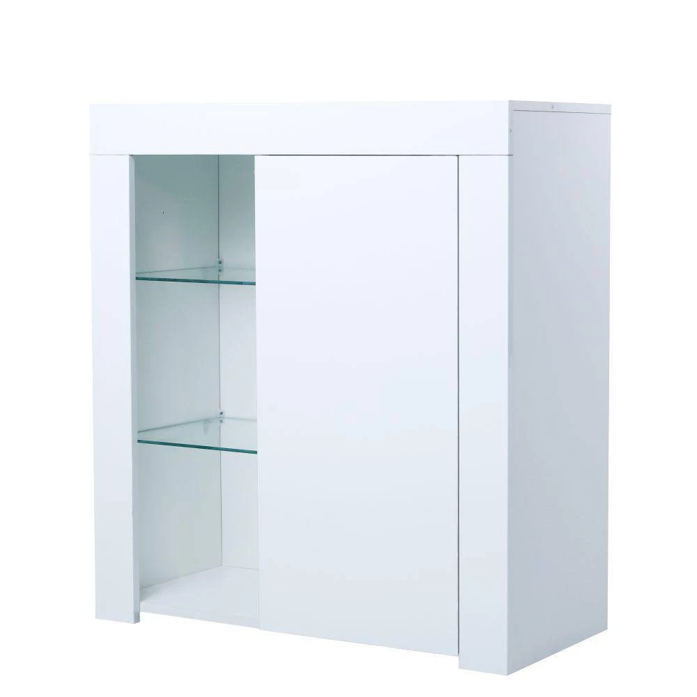 White Buffet with LED Lights by Kahomvis 5 White Buffet with LED Lights by Kahomvis - Image 5