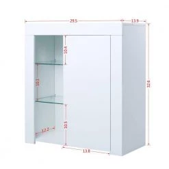 White Buffet with LED Lights by Kahomvis 18 White Buffet with LED Lights by Kahomvis -Kahomvis Sales Store white kahomvis sideboards buffet tables js lkw33 741 fa 1000