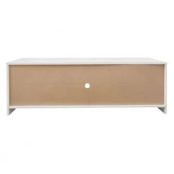 47 in. White TV Stand with 2-Drawers Fits TV's up to 55 in. with LED Lights by Kahomvis -Kahomvis Sales Store white kahomvis tv stands js lkw33 868 66 1000