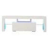 51 in. White TV Stand Fits TV's up to 55 in. with LED RGB Lights by Kahomvis