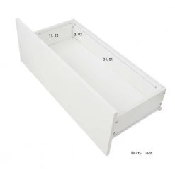 51 in. White TV Stand Fits TV's up to 55 in. with LED RGB Lights by Kahomvis -Kahomvis Sales Store white kahomvis tv stands js lkw33 869 fa 1000